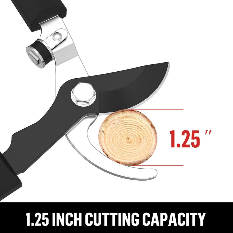 Bypass Lopper Heavy Duty 26 Inch Tree Branch Cutter, Sturdy Garden Loppers and Pruners with Shock-Absorbing Bumpers, up to 1-1/2 Inch Cutting Capacity Tree Trimmer